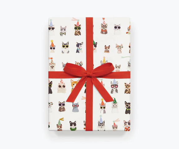 Cool Cats Wrapping Sheets (Roll of 3)