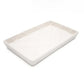 White Textured Guest Towel Tray