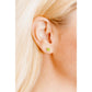 Alli Flower Neon Green Screwback Stud Earrings