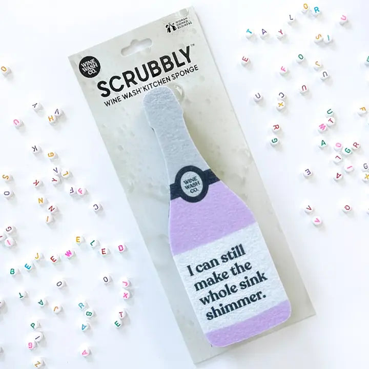 "Make the Whole Place Shimmer" Scrubbly™ Kitchen Sponge