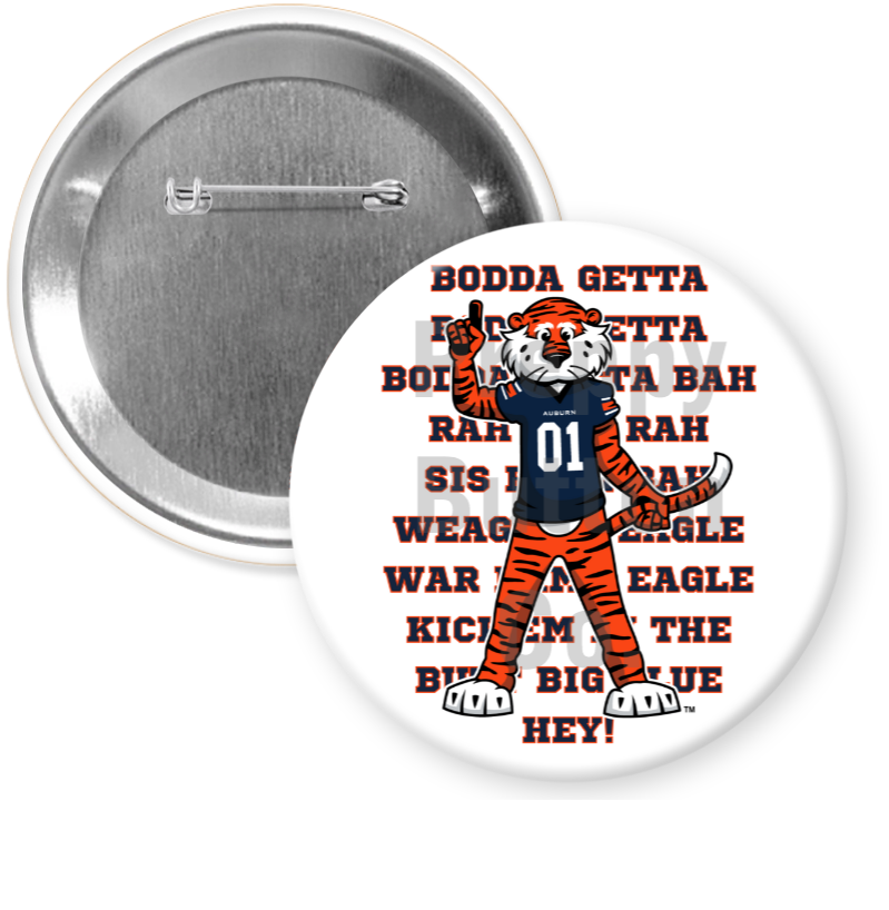 Bodda Getta Aubie Game Day Button/Pin