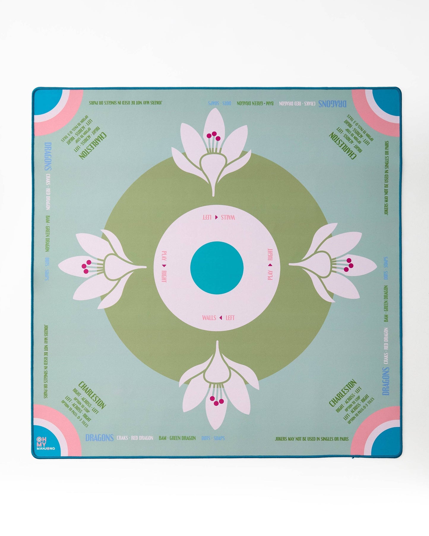 Sage Lotus Mahjong Mat