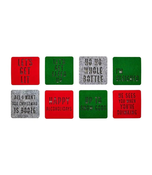 Felt Holiday Coasters (Multiple Styles Available)