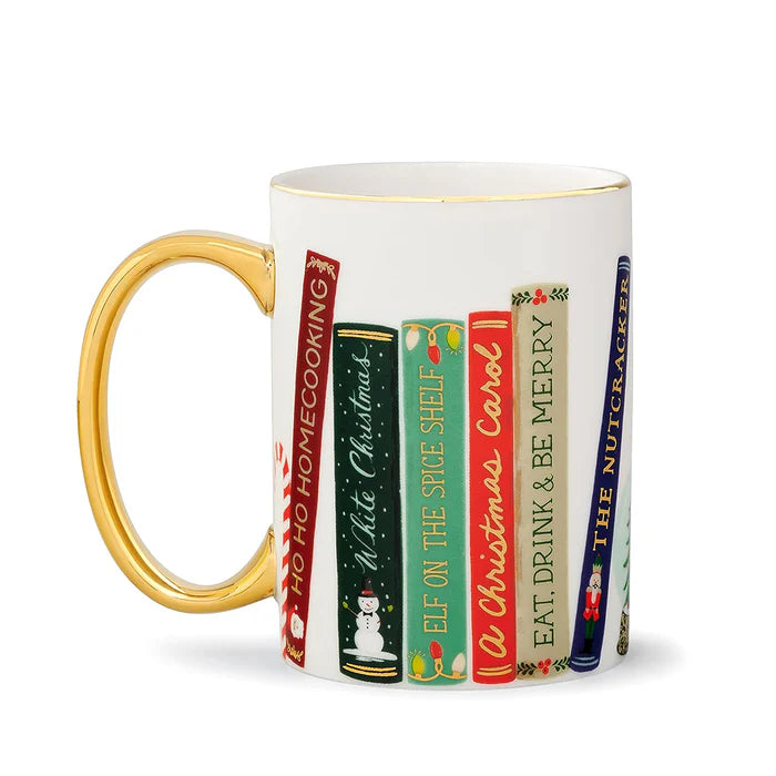 Festive Book Club Porcelain Mug