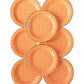 Harvest Orange Gingham Check 11" Plates