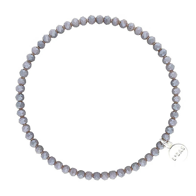 Fineville 3mm Crystal Bracelet: Grey