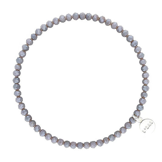 Fineville 3mm Crystal Bracelet: Grey