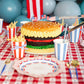 Palisades Blue Cabana Stripe Cups