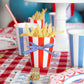 Palisades Blue Cabana Stripe Cups