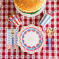 Palisades Blue Cabana Stripe Cups