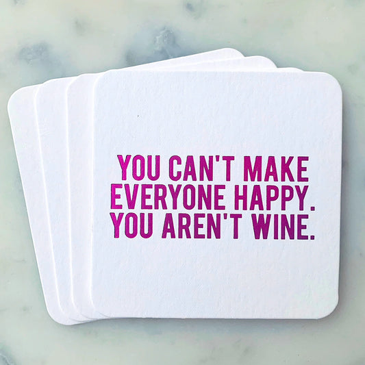Paper Coasters: You Aren't Wine