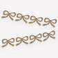 Glitter Bow Garland: Gold