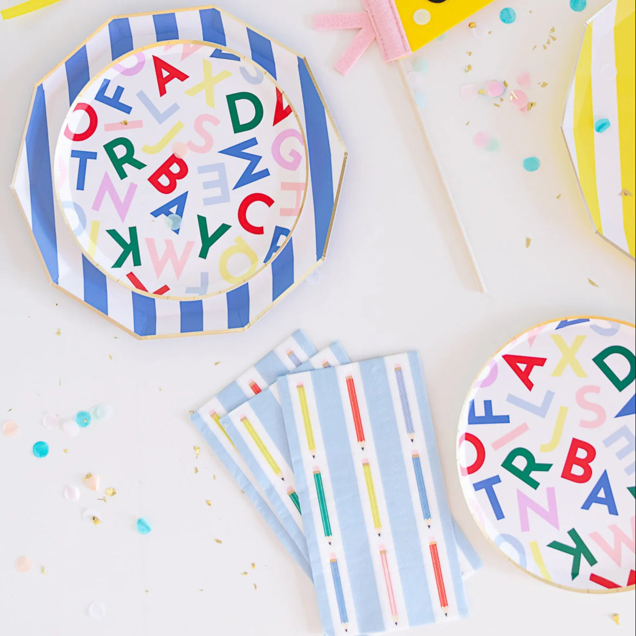 Pencil Stripe Guest Towel Napkins