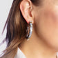 Renee Hoop Earrings: Gray