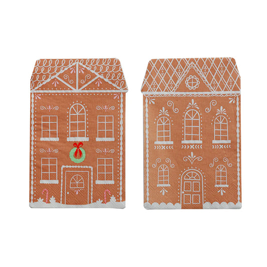 Baking Spirits Bright Gingerbread House Guest Napkins