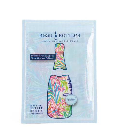 Beau Bottles Happy Birthday Floral Bottle Wrap (La Marca Edition)