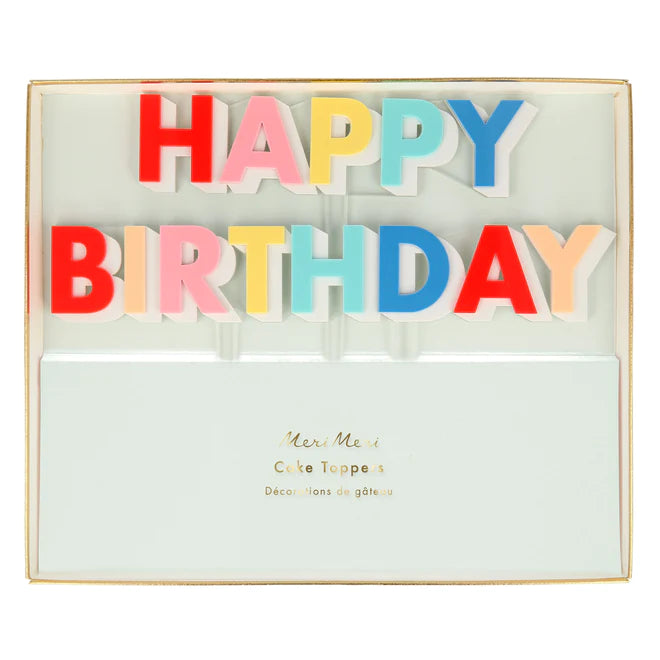 Acrylic Cake Topper: Happy Birthday