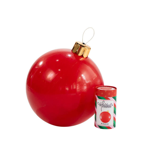 Classic Red Holiball Inflatable Ornament: Medium (18")