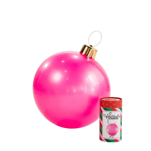 Pink Holiball Inflatable Ornament: Medium (18")