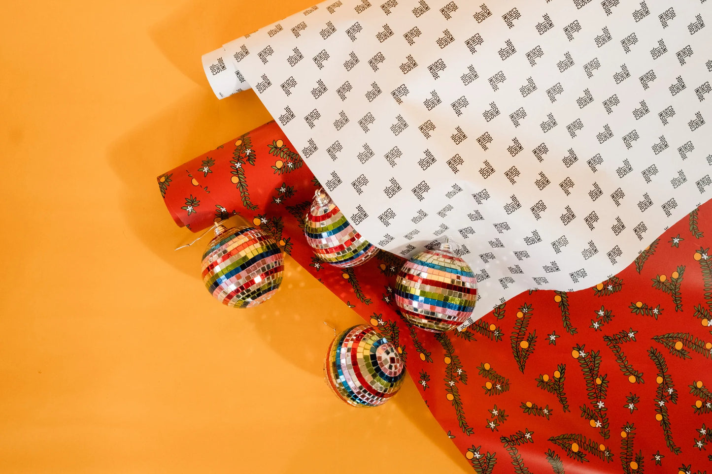 Cool Shit Inside Wrapping Paper: White/Black