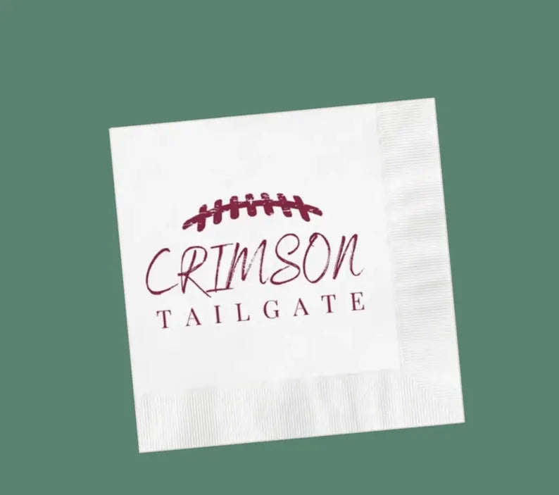 Crimson Tailgate Alabama Cocktail Napkins