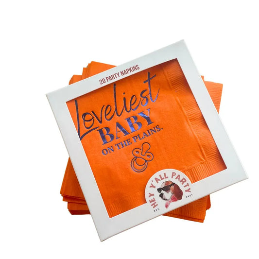 Loveliest Baby on the Plains Cocktail Napkins
