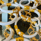 Sorority Letter Charm Bracelet Keychain (Multiple Styles Available)
