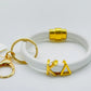 Sorority Letter Charm Bracelet Keychain (Multiple Styles Available)