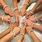 Sorority Letter Charm Bracelet Keychain (Multiple Styles Available)