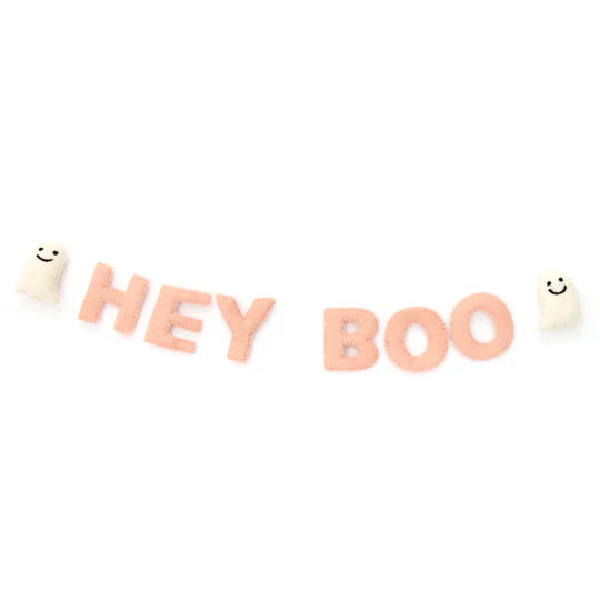 Hey Boo Felt Garland