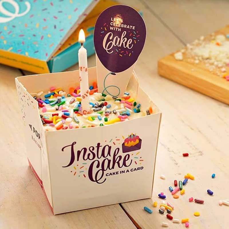 InstaCake Celebration Cake Kit: Vanilla Confetti