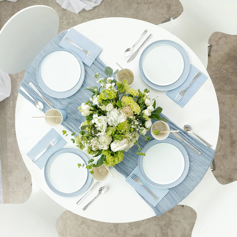 Wedgewood Blue Guest Napkins - Thumbnail 2