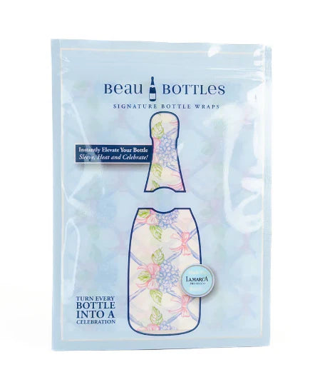Beau Bottles Hydrangea Lattice Bottle Wrap (La Marca Edition)