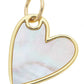 Mother of Pearl Heart Charm