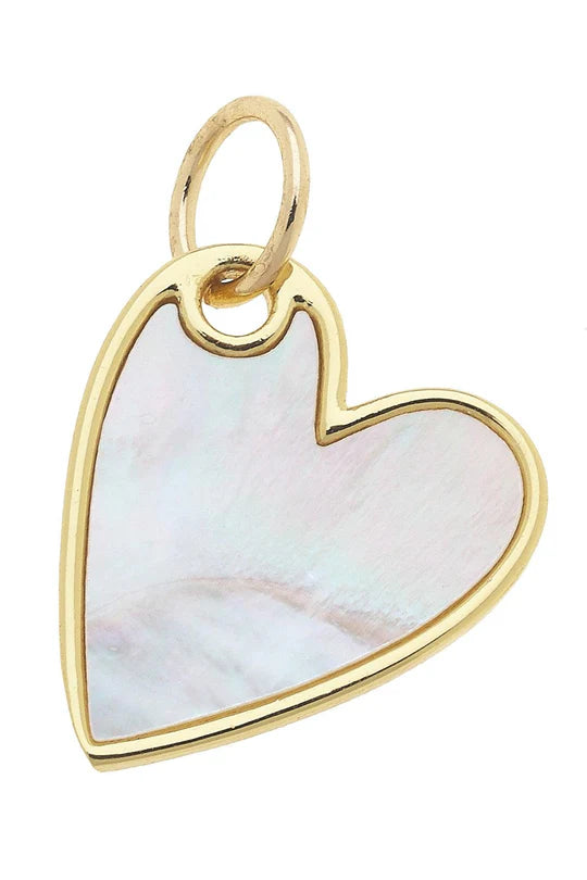 Mother of Pearl Heart Charm