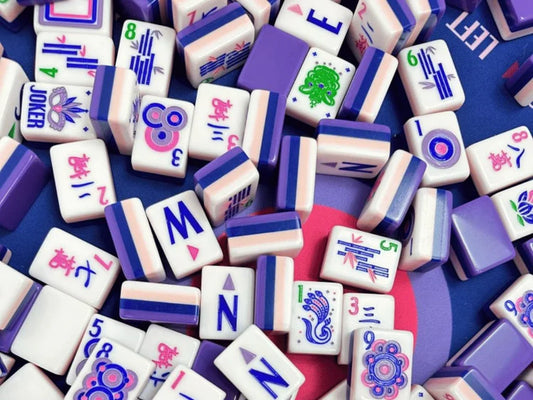 Lilac Soiree Mahjong Tile Set