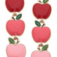 Linked Apple Enamel Earrings