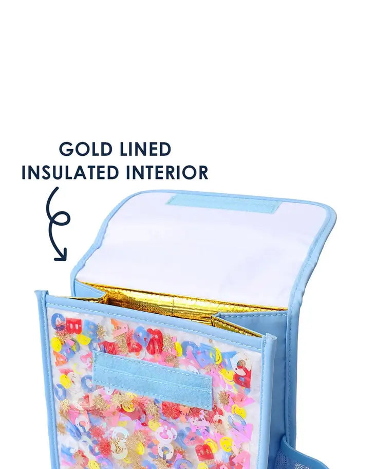 Insulated Lunchbox: Little Letters Confetti