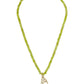Lime Green Lucy Gemstone Beaded Charm Necklace Base