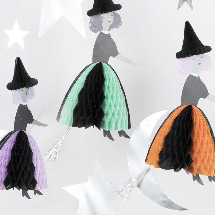 Flying Honeycomb Witch Decorations