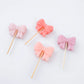 Pink Bow Candles