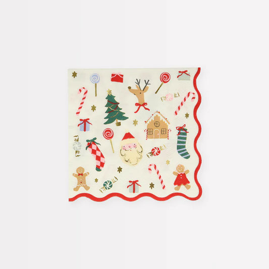 Jolly Christmas Small Napkins