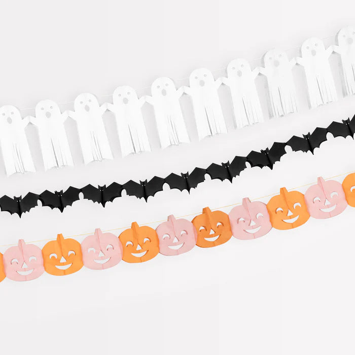 Tissue Paper Halloween Garland Set