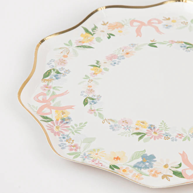 Elegant Floral Dinner Plates