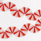 Honeycomb Garland: Candy Cane Stripe