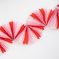 Honeycomb Garland: Candy Cane Stripe