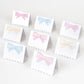 Pastel Bow Place Cards