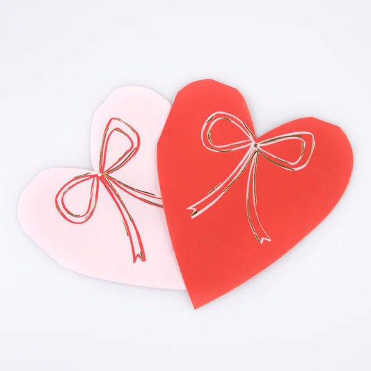 Heart with Bow Napkins