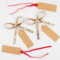 Gift Tags: Gold Bow