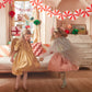 Honeycomb Garland: Candy Cane Stripe